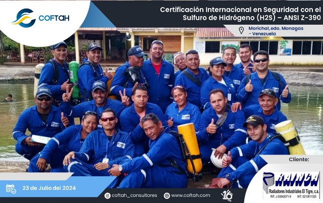 Certificación Internacional con el Sulfuro de Hidrógeno H2S (ANSI Z-390)