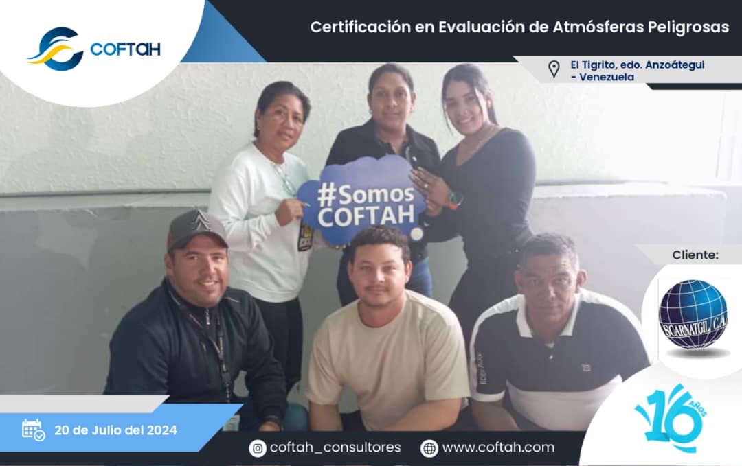 Lee más sobre el artículo Certificación en Evaluación de Atmósferas Peligrosas en SCARNATGIL