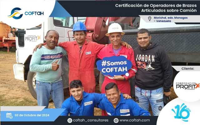 Certificación de Operadores de Brazos Articulados sobre Camión