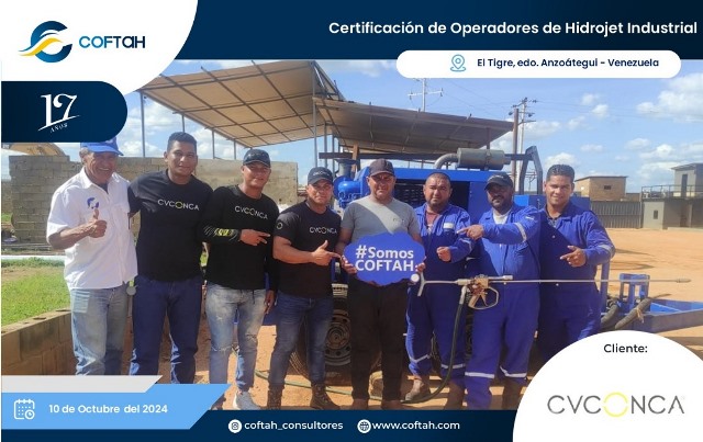 Certificación para Operadores de Hidrojet Industrial