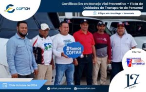 Certificación en Manejo Vial Defensivo – Flota Unidades de Transporte