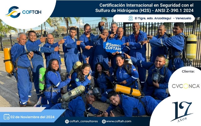 Certificación Internacional con el Sulfuro de Hidrógeno H2S (ANSI Z-390)