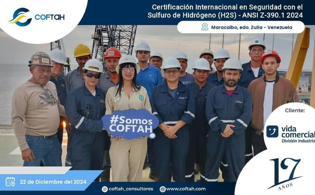 Lee más sobre el artículo Certificación Internacional en Seguridad con el Sulfuro de Hidrógeno (H2S) – ANSI Z-390.1 2024 en VIDA COMERCIAL