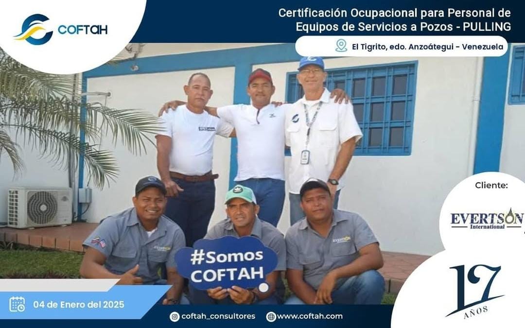 Lee más sobre el artículo Certificación Ocupacional para Personal de Equipos de Servicios a Pozos – PULLING en EVERTSON INTERNATIONAL