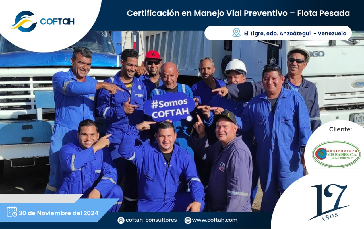 Lee más sobre el artículo Certificación en Manejo Preventivo – Flota Pesada en CONSTRUCTORA MIS RAISES