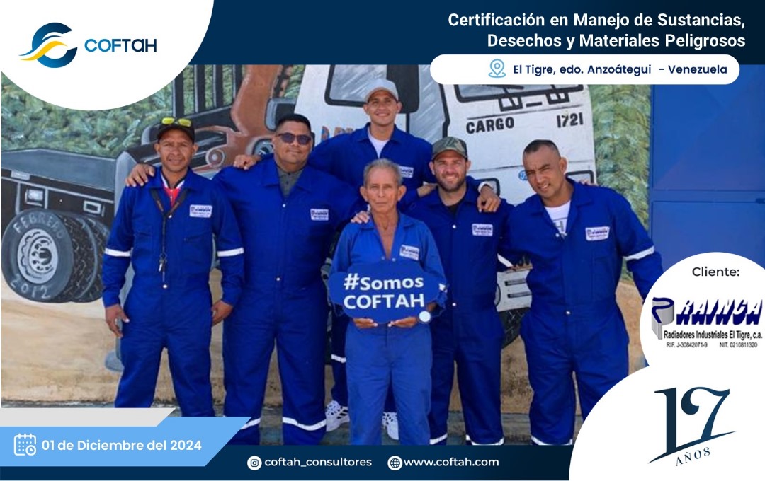 Lee más sobre el artículo Certificación en Manejo de Sustancias, Desechos y Materiales Peligrosos en RAINCA