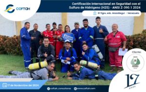 Certificación Internacional con el Sulfuro de Hidrógeno H2S - ANSI Z390.1 2024