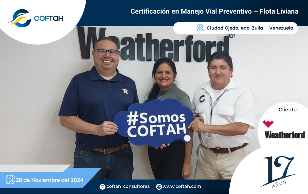 Lee más sobre el artículo Certificación en Manejo Preventivo – Flota Liviana  en WEATHERFORD