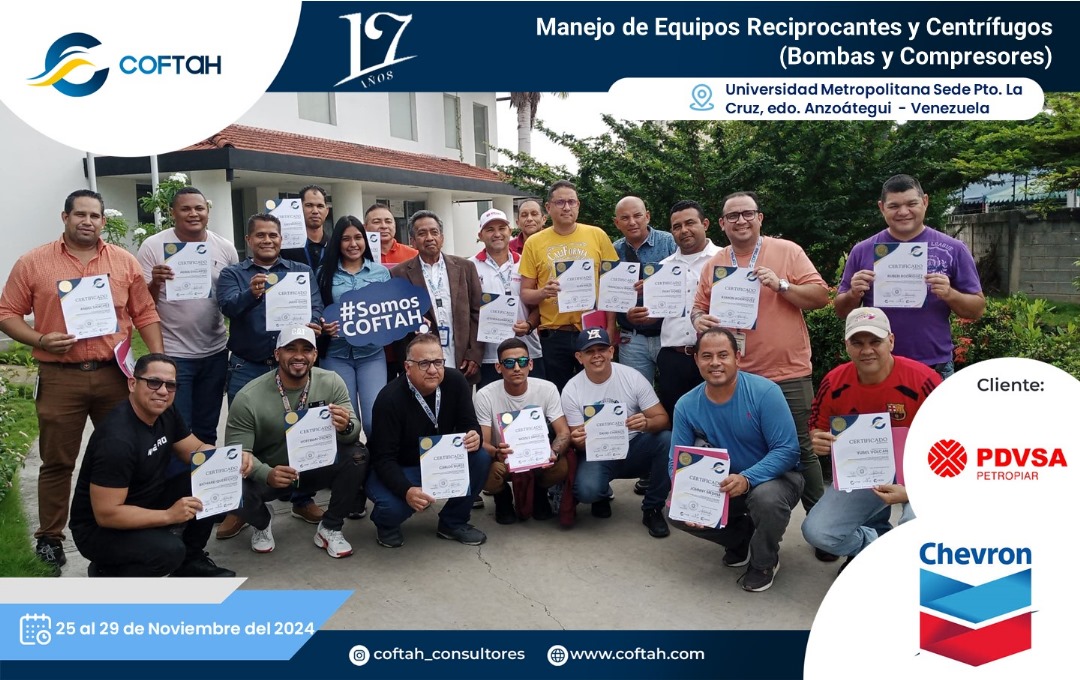 Lee más sobre el artículo Manejo de Equipos Reciprocantes y Centrífugos en PDVSA PETROPIAR Y CHEVRON