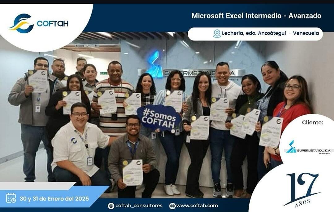 Lee más sobre el artículo Microsoft Excel Intermedio – Avanzado en SUPERMETANOL