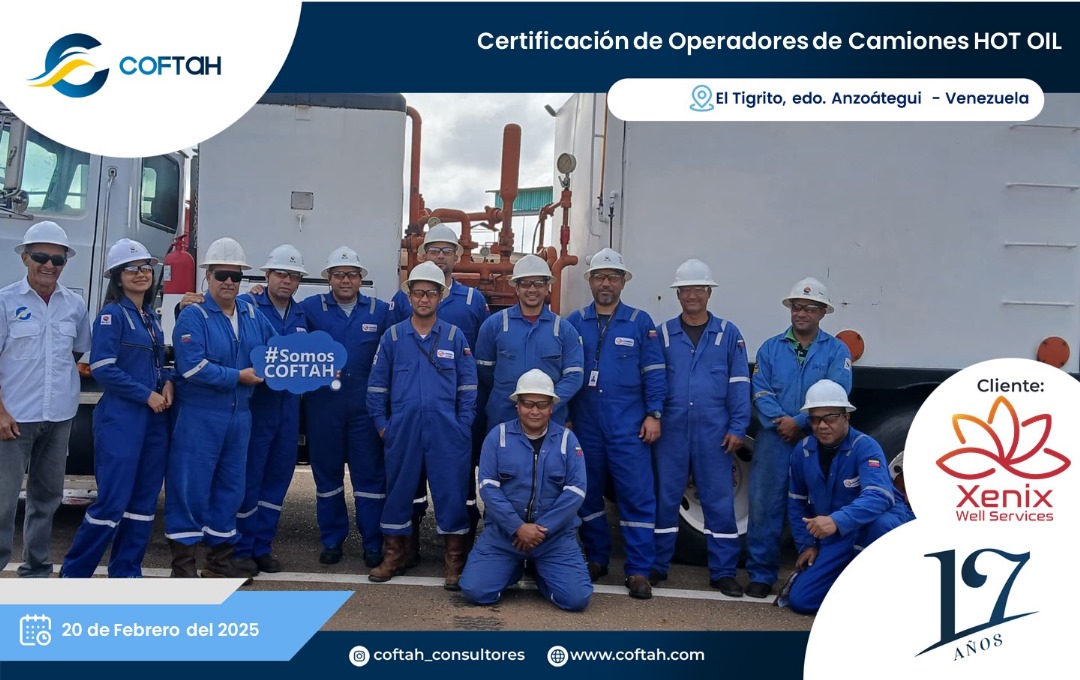 Lee más sobre el artículo Certificación de Operadores Camiones HOT OIL EN XENIX WELL SERVICES