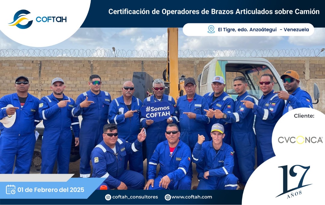Lee más sobre el artículo Certificación de Operadores de Brazos Articulados sobre Camión EN CVCONCA