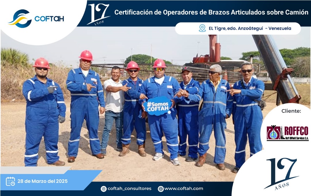 Lee más sobre el artículo Certificación de Operadores de Brazos Articulados sobre Camión en ROFFCO