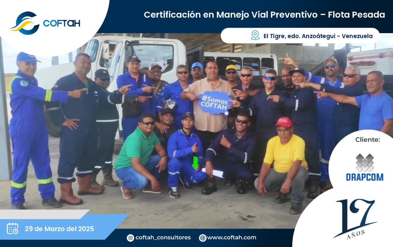 Lee más sobre el artículo Certificación en Manejo Preventivo – Flota Pesada EN DRAPCOM
