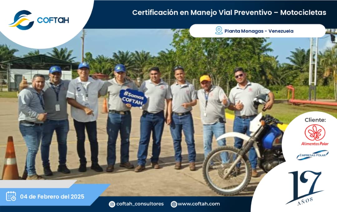 Lee más sobre el artículo Certificación en Manejo Vial Preventivo – Motociclista EN ALIMENTOS POLAR
