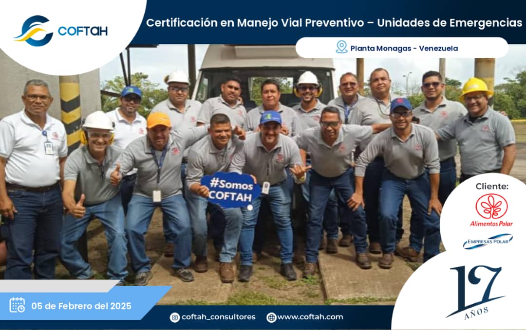 Lee más sobre el artículo Certificación en Manejo Vial Preventivo – Unidades de Emergencias EN ALIMENTOS POLAR
