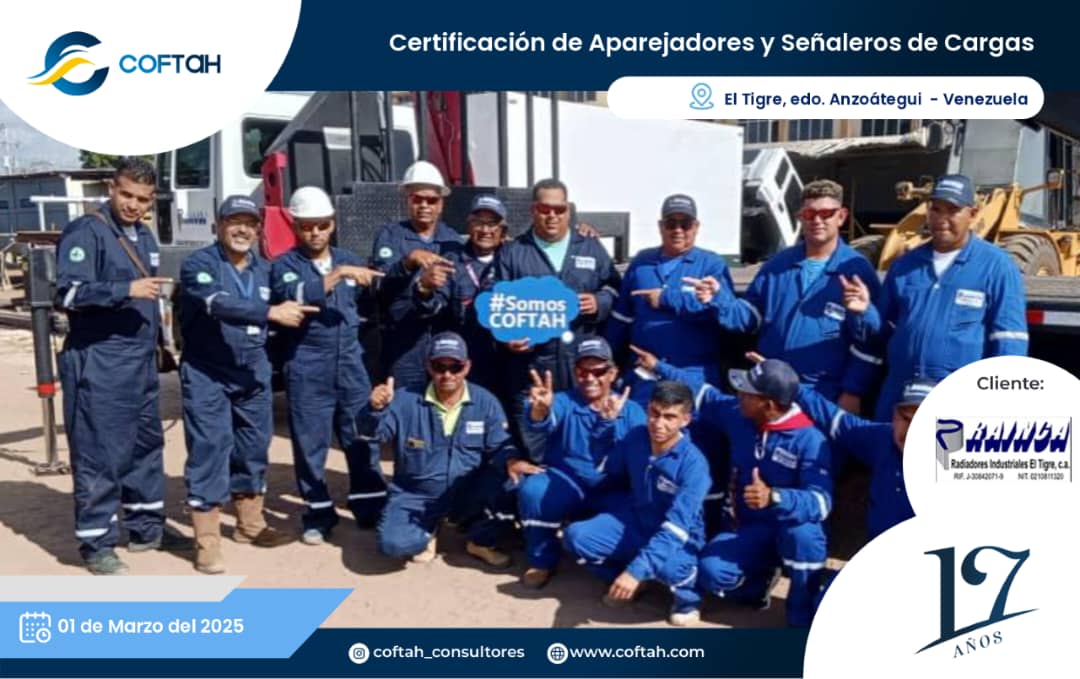 Lee más sobre el artículo Certificación de Aparejadores y Señaleros de Cargas en RAINCA