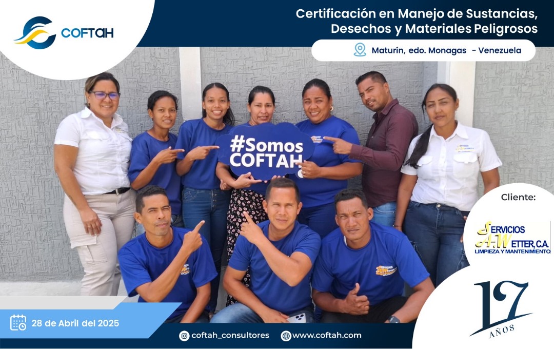 Lee más sobre el artículo Certificación en Manejo de Sustancias, Desechos y Materiales Peligrosos en SERVICIOS A WETTER