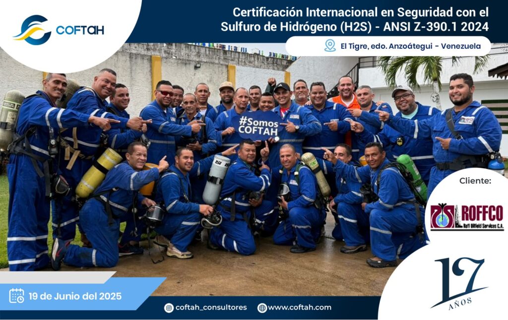 Certificación Internacional con el Sulfuro de Hidrógeno H2S – ANSI Z-390.1 2024