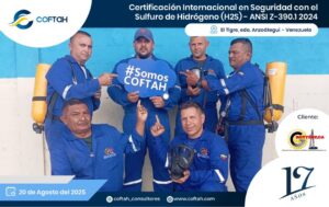 Certificación Internacional con el Sulfuro de Hidrógeno H2S – ANSI Z-390.1 2024