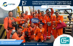 Certificación Internacional con el Sulfuro de Hidrógeno H2S – ANSI Z-390.1 2024