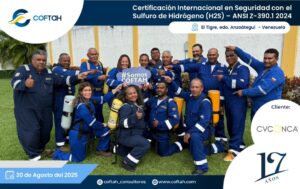 Certificación Internacional con el Sulfuro de Hidrógeno H2S – ANSI Z-390.1 2024