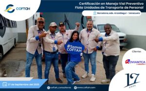 Certificación en Manejo Vial Defensivo – Flota Unidades de Transporte