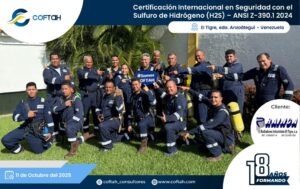 Certificación Internacional con el Sulfuro de Hidrógeno H2S – ANSI Z-390.1 2024