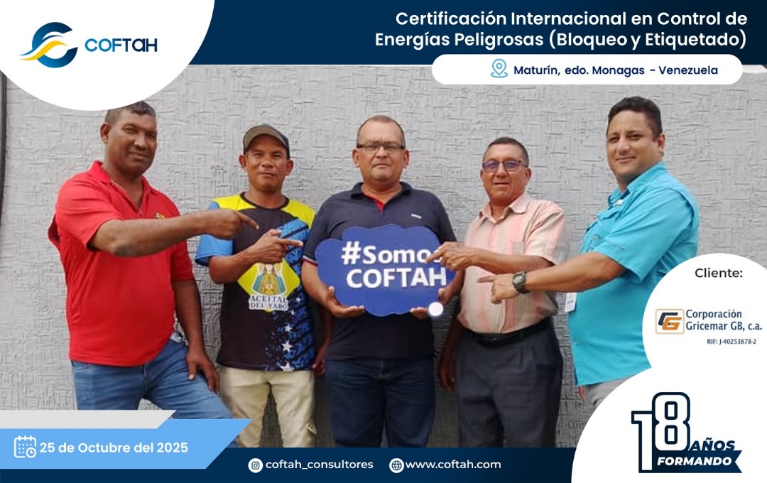 Lee más sobre el artículo Certificación Internacional en Control de Energías Peligrosas (Bloqueo y Etiquetado) ANSI/ASSP Z244.1-20 en CORPORACION GRICEMAR