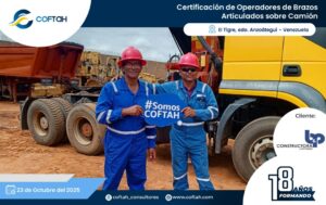 Certificación de Operadores de Brazos Articulados sobre Camión