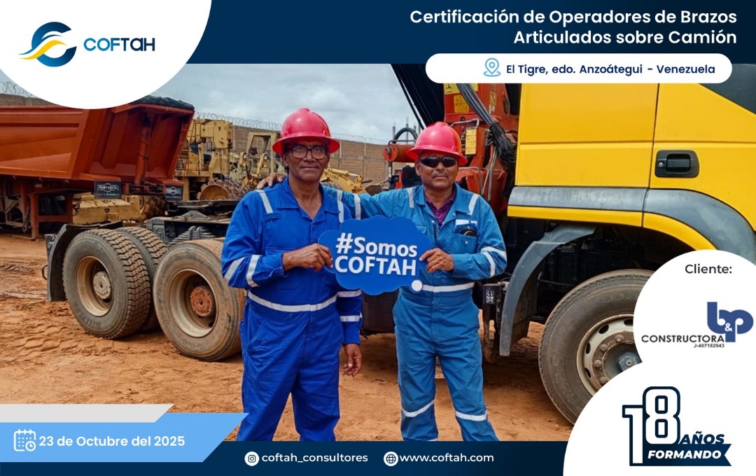 Lee más sobre el artículo Certificación de Operadores de Brazos Articulados sobre Camión en CONSTRUCTORA B&P