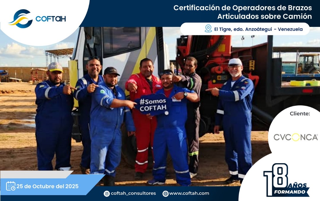 Lee más sobre el artículo Certificación de Operadores de Brazos Articulados sobre Camión en CVCONCA