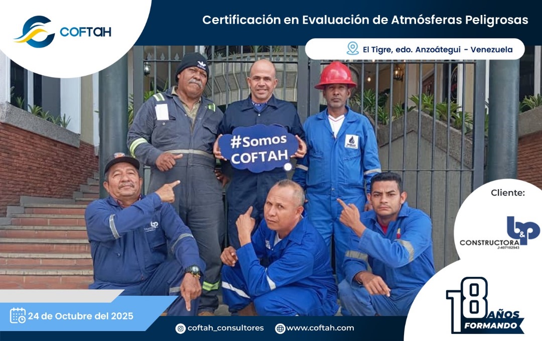 Lee más sobre el artículo Certificación en Evaluación de Atmósferas Peligrosas en CONSTRUCTORA B&P