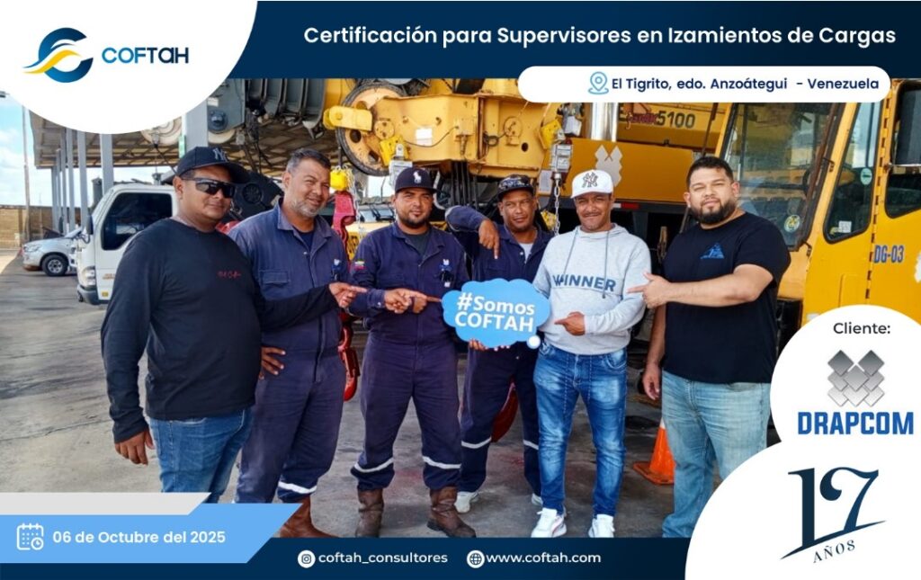 Certificación para Supervisores en Izamientos de Cargas