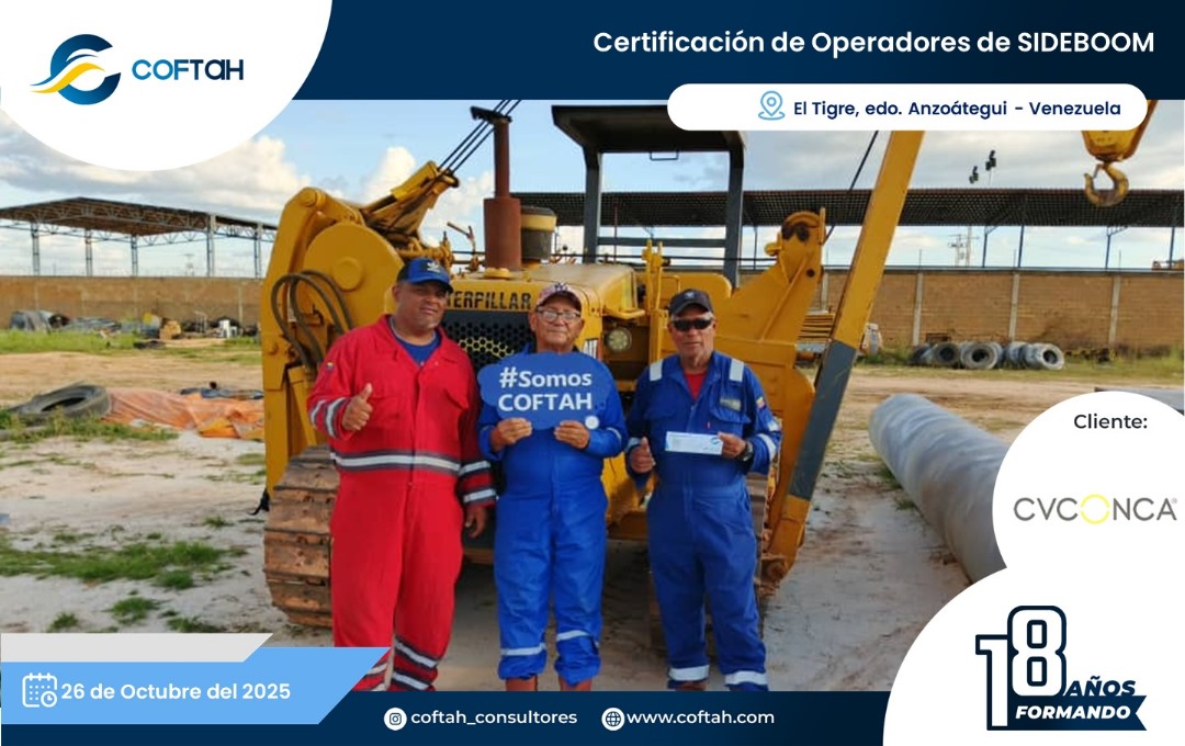 Lee más sobre el artículo Certificación de Operadores de SideBoom en CVONCA