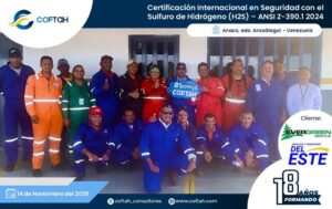 Certificación Internacional con el Sulfuro de Hidrógeno H2S – ANSI Z-390.1 2024
