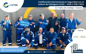 Certificación Internacional con el Sulfuro de Hidrógeno H2S – ANSI Z-390.1 2024