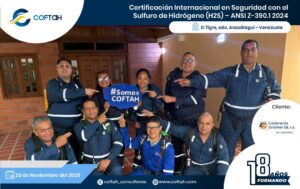 Certificación Internacional con el Sulfuro de Hidrógeno H2S – ANSI Z-390.1 2024