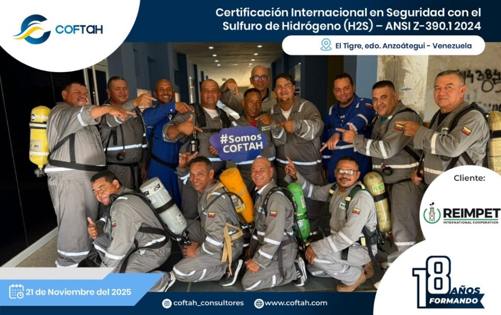 Certificación Internacional con el Sulfuro de Hidrógeno H2S – ANSI Z-390.1 2024