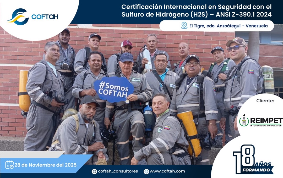 Lee más sobre el artículo Certificación Internacional con el Sulfuro de Hidrógeno H2S – ANSI Z-390.1 2024 en REIMPET