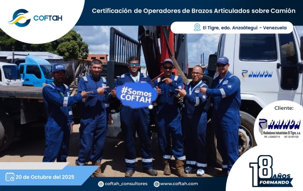 Certificación de Operadores de Brazos Articulados sobre Camión