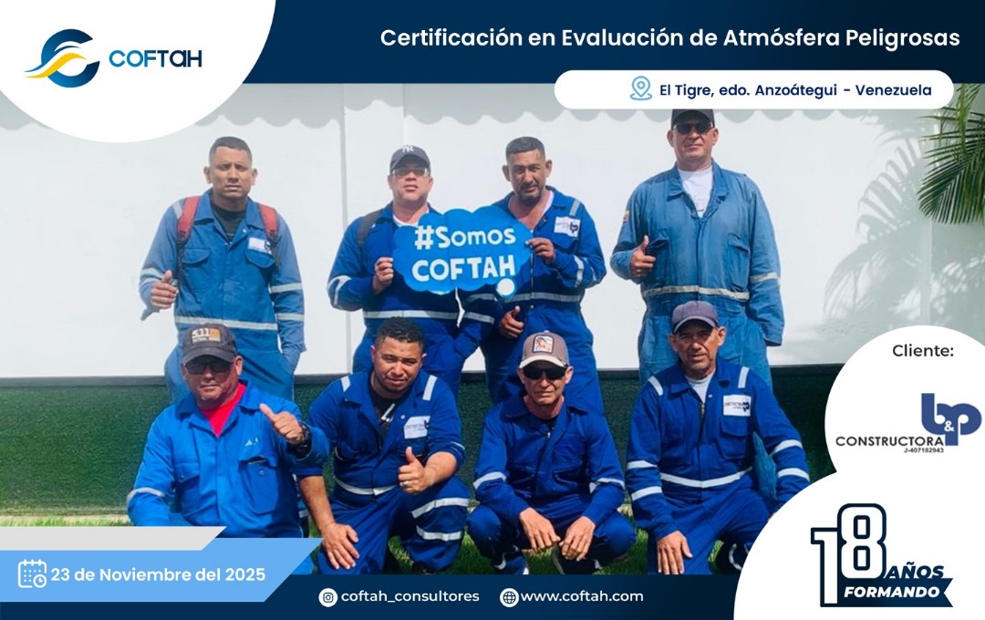 Lee más sobre el artículo Certificación en Evaluación de Atmósferas Peligrosas en CONSTRUCTORA B&P