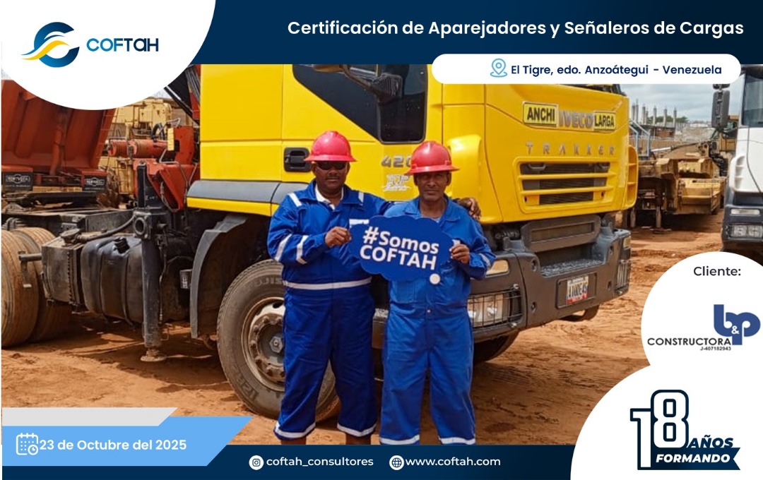 Lee más sobre el artículo Certificación de Aparejadores y Señaleros de Cargas en CONSTRUCTORA B&P
