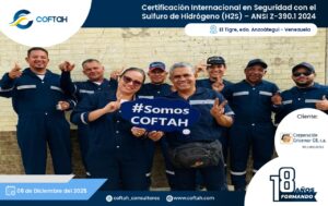 Certificación Internacional con el Sulfuro de Hidrógeno H2S – ANSI Z-390.1 2024