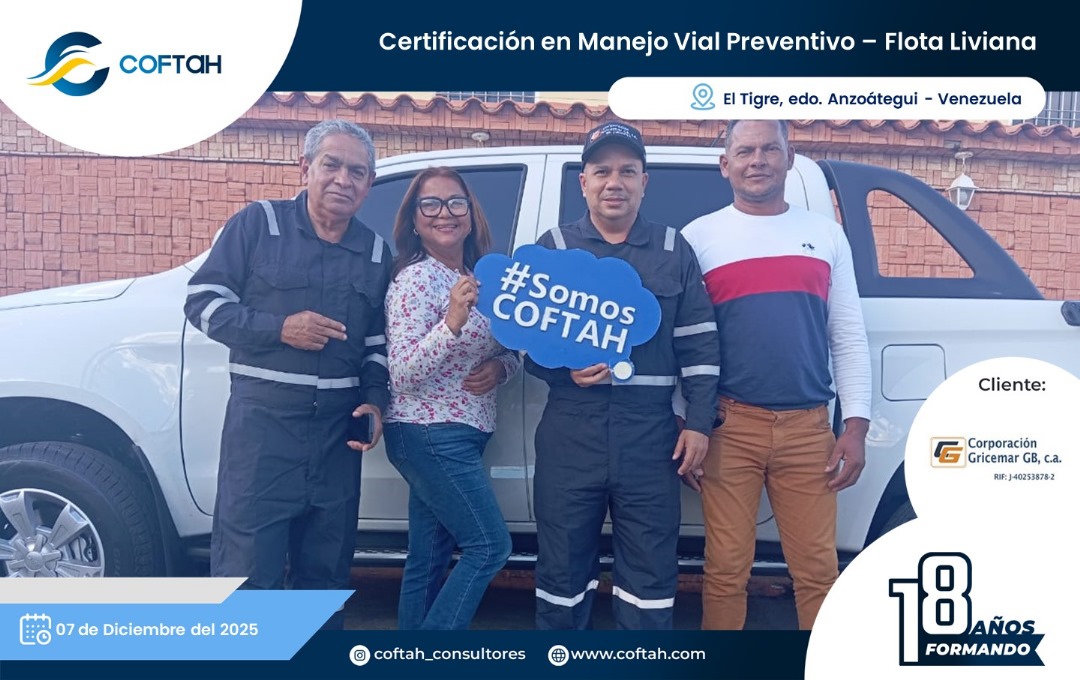Lee más sobre el artículo Certificación en Manejo Preventivo – Flota Liviana en CORPORACION GRICEMAR