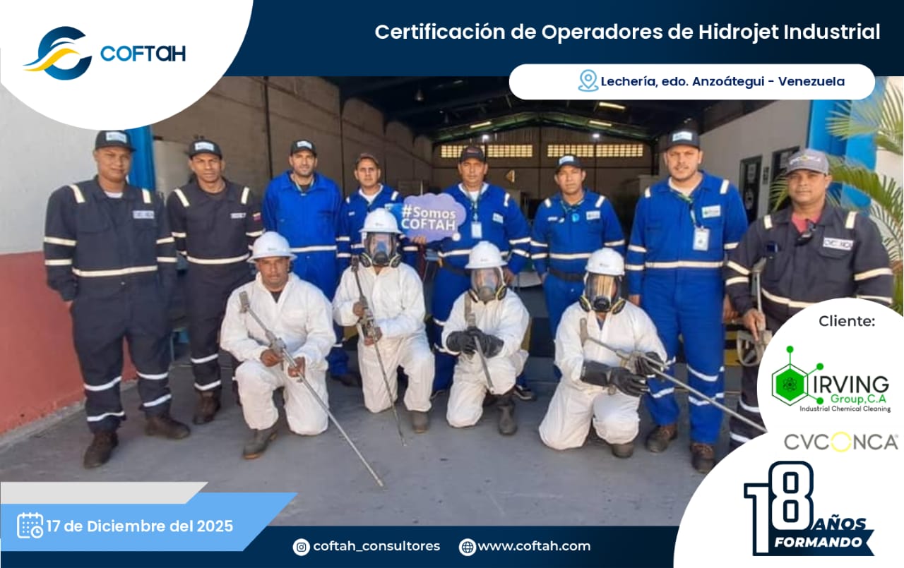 Lee más sobre el artículo Certificación de Operadores de Hidrojet Industrial en IRVING GROUP y CVCONCA
