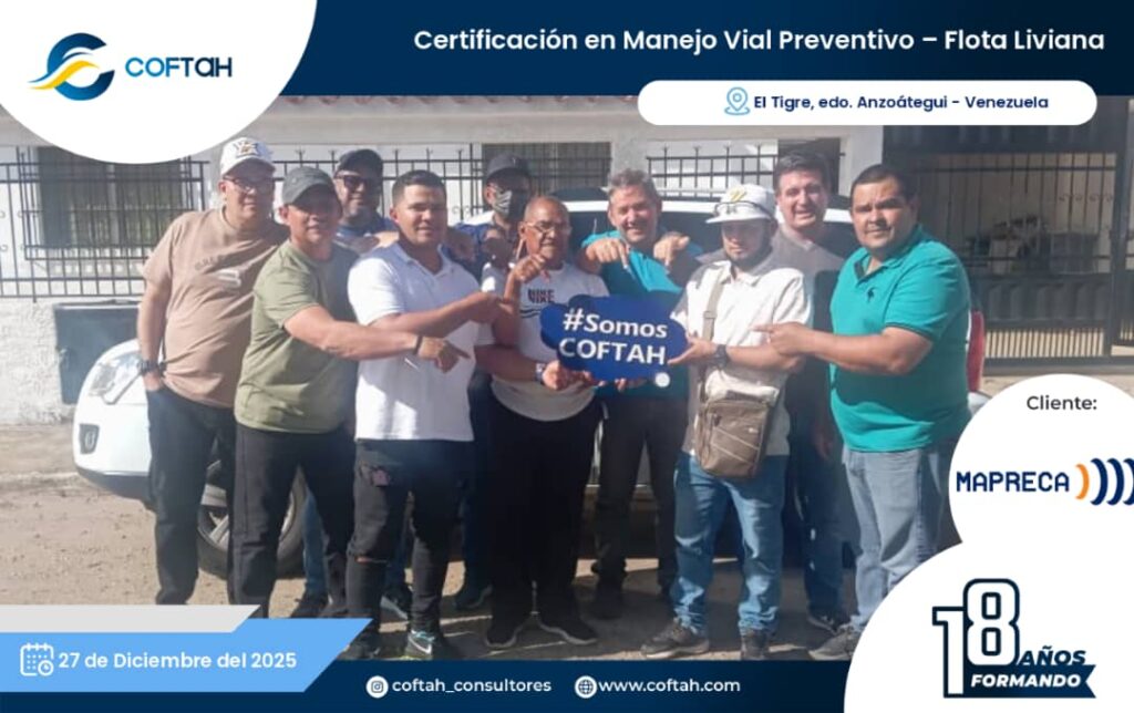 Certificación en Manejo Vial Preventivo – Flota Liviana