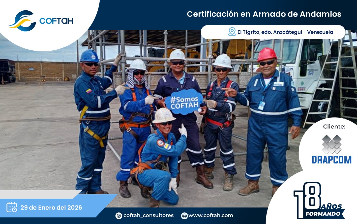 Lee más sobre el artículo Certificación en Armado de Andamios en DRAPCOM