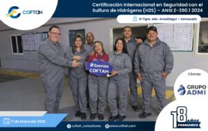Certificación Internacional con el Sulfuro de Hidrógeno H2S – ANSI Z-390.1 2024