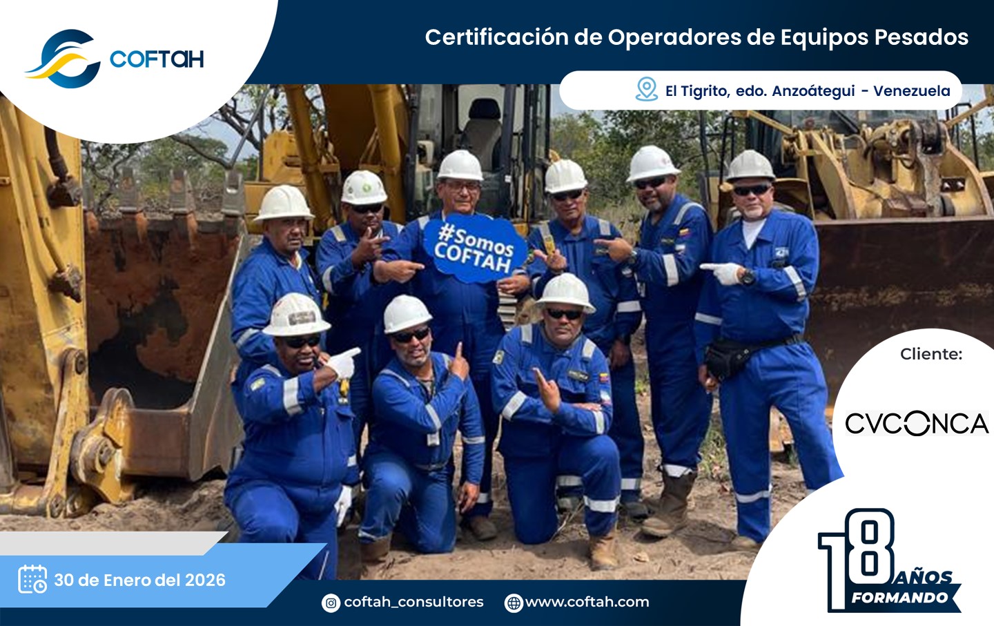 Lee más sobre el artículo Certificación de Operadores de Equipos Pesados en CVCONCA